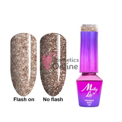 Oja Semi Molly Lac Flashing Light Darkness UV/ LED de 5 ml 564 Bitter Brown 
